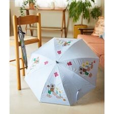 【日傘・UVカット】アニマルモチーフアップリケ刺繍傘