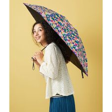【晴雨兼用・UVカット】フラワープリント折り畳み傘