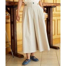 Monotono フラワー刺繍ワイドパンツ