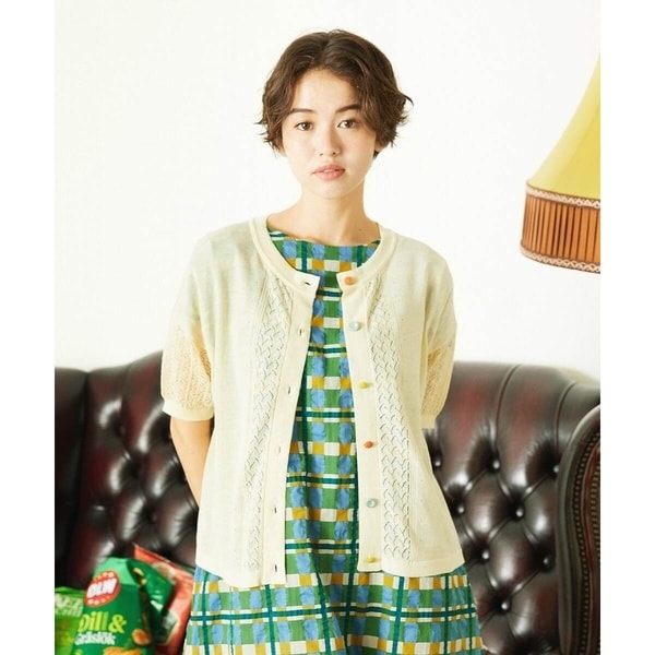 audie a musesレースノーカラーブラウス オーディア ミューズ Audie a Muses レースノーカラーブラウス