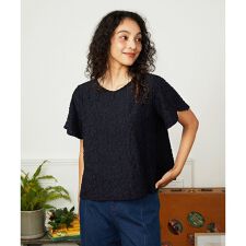 Danza de las flores フラワージャカードカットソー