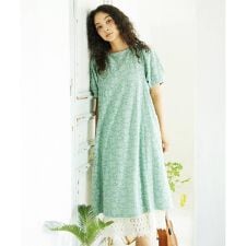 Danza de las flores フラワージャカードワンピース