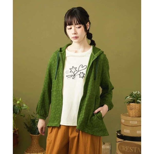 Maglie L 今季新品タグ付き 人気♡レースパーカー　大きいサイズ 17号 大きいサイズ》レースパーカー｜Maglie L（マーリエ エル