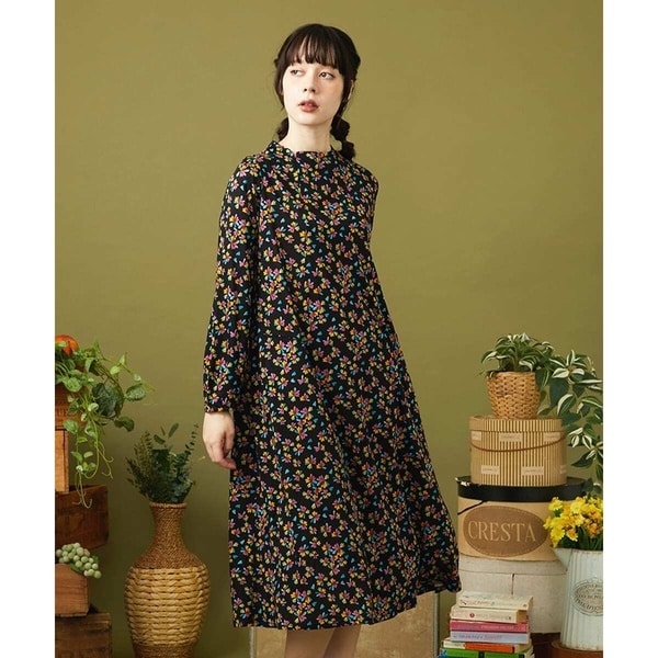 Calle Imperial フラワープリントワンピース | ホコモモラ(JOCOMOMOLA