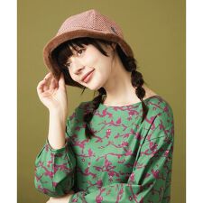 ツイードチェック柄ハット