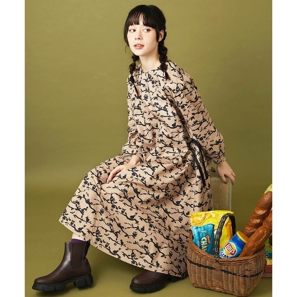 リネンタータンウエストタック切り替えワンピース | ノップドゥノッド