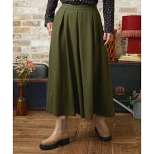 圧縮W天竺ワイドパンツ