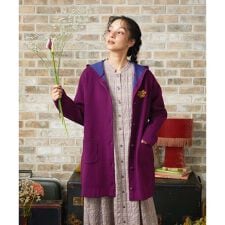 ホコモモラ(JOCOMOMOLA)のPalque Wフェイス ロングニットカーディガン