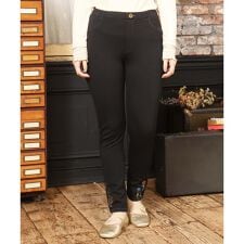 ホコモモラ(JOCOMOMOLA)のフラワー刺繍入り裏起毛レギンスパンツ