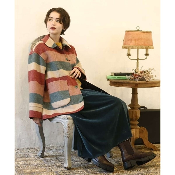 2WAY】Wフェイスリバーミドル丈コート | ホコモモラ(JOCOMOMOLA