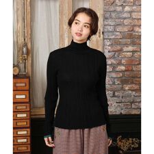 【2WAY】LANA BLENDハイネックリブニット