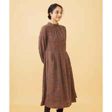 ホコモモラ(JOCOMOMOLA)のEstrella ハイネックフラワー刺繍ワンピース