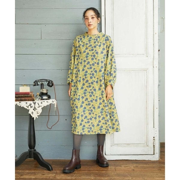 El galgo フラワー刺繍デニムノースリーブジャンパースカート