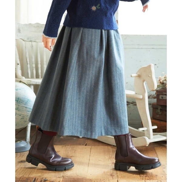 2WAY】リバーシブルジャカードチェックスカート | ホコモモラ