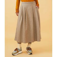 ホコモモラ(JOCOMOMOLA)のHuellas de aves へリンボーンタックフレアスカート