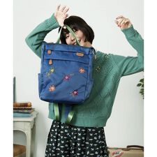 フラワー刺繍トートリュック