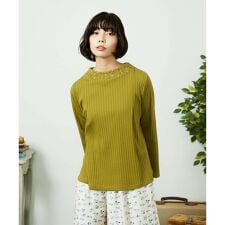 【2WAY】Tierras de cuitivo フラワー刺繍カットソー