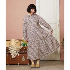 Hidalgo 幾何調プリントワンピース