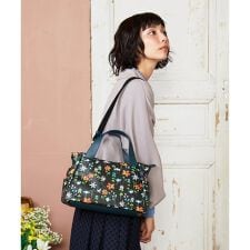 【2WAY】フラワープリントトートバッグ