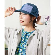 パッチレース切り替えデザインキャップ