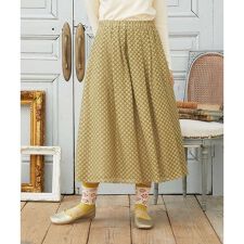 Entrada 幾何学レースフレアスカート