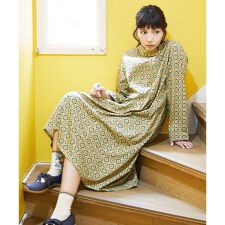 En un sueno 幾何学プリントワンピース