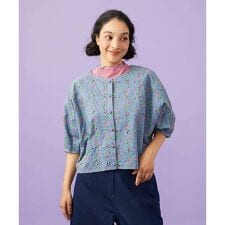 Semilla フラワー総刺繍ブラウス