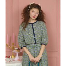 Alcazar コットンシフォン幾何プリントブラウス | ホコモモラ 