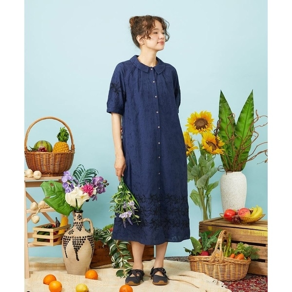 Sendero de flores 刺繍ワンピース | ホコモモラ(JOCOMOMOLA) | マルイ