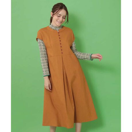 リネン調チャイナワンピース ホコモモラ Jocomomola ファッション通販 マルイウェブチャネル To606 270 50 01