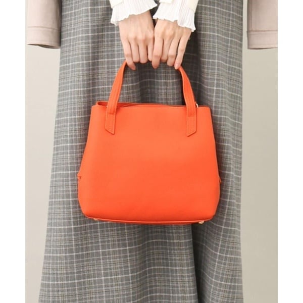 [2WAY]スクエアコンパクトトートバッグ