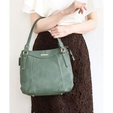 MK ミッシェルクラン バッグ(MK MICHEL KLEIN BAG)の[2WAY]サイドファスナーデザイントートバッグ