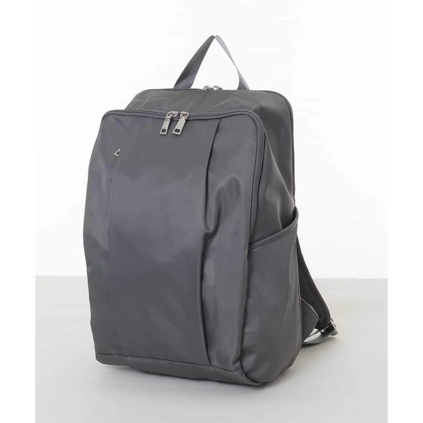 マリー・クワントリュック オールブラックシンプルロゴ リュックL（バックパック/リュック