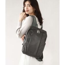 [撥水/A4収納可]フロントタックコンパクトリュック