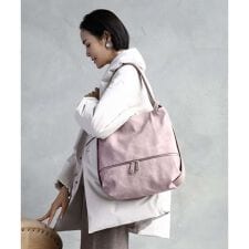 [2WAY/A4収納可]デニム風デザイン変形トートバッグ