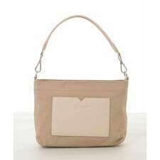 [2WAY]異素材ポケットコンパクトデザインバッグ