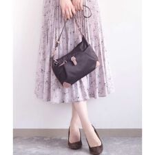 [撥水/軽量]レザーポイントナイロンショルダーバッグ