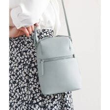 [300g以下の軽量]牛革ラウンドジップショルダーバッグ