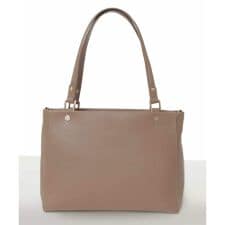 [2WAY/A4収納可]メタルポイント牛革トートバッグ