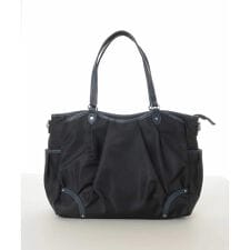 [2WAY/撥水/A4収納可]レザージョイントタックデザイントートバッグ