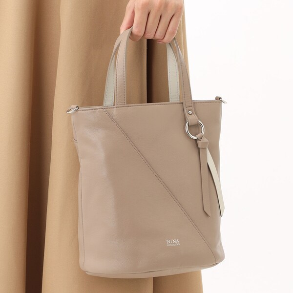 レディース NINA NINA RICCI トートバッグ ベージュ