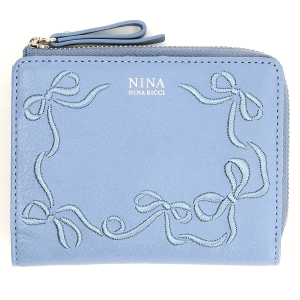 【新品】ニナ ニナ・リッチ✨ヴィーナスパース✨二つ折り財布✨スカイブルー ニナ・ニナ リッチ】 ヴィーナス パース 2つ折り財布 外