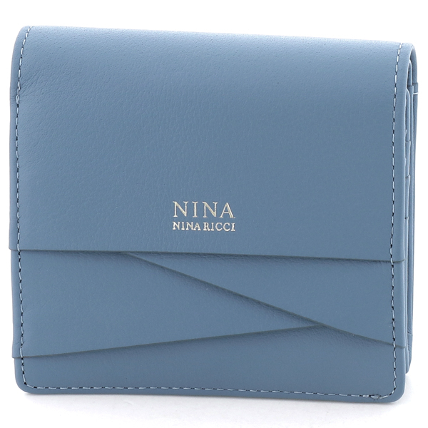 木造 ニナ・ニナ リッチ 二つ折りBOX財布 ディエップパース ブラック