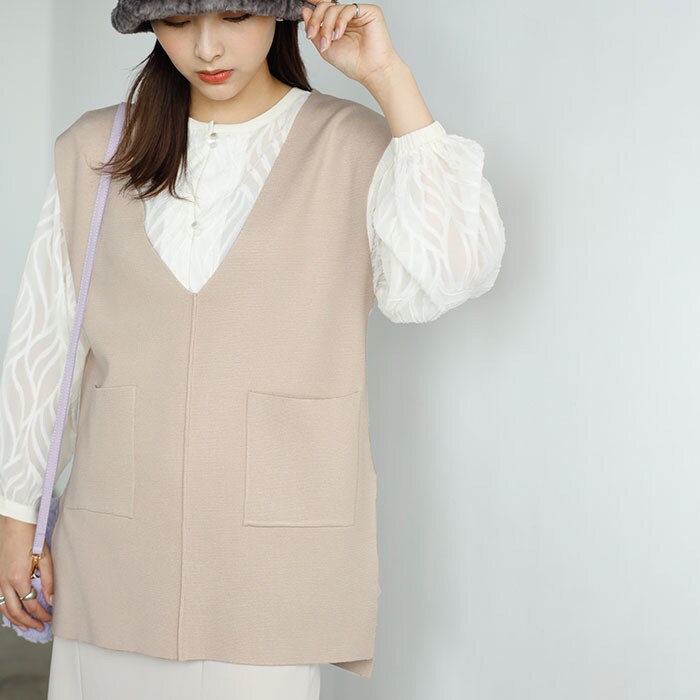 Vネックニットベスト | ジーラ バイ リュリュ(GeeRA) | マルイウェブ