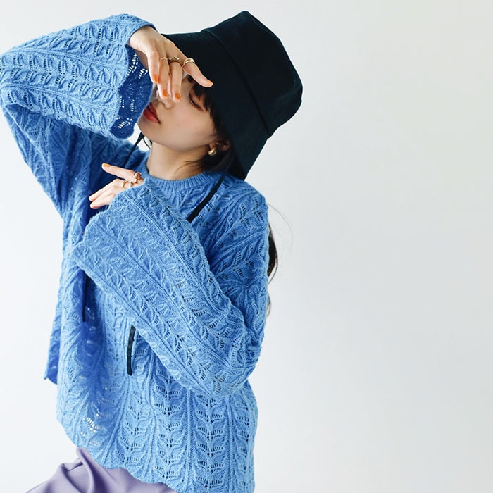SET2点 クロシェ風ニットプルオーバー SET2点 クロシェ風ニットプルオーバー｜ファッション通販の