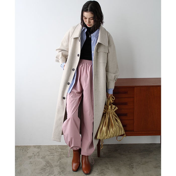 ネオカレッジフラノ ビッグショールコート | アンタイトル(UNTITLED
