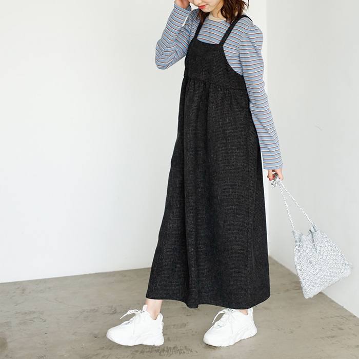 デニムサロペットフレアーワンピース | ジーラ バイ リュリュ(GeeRA