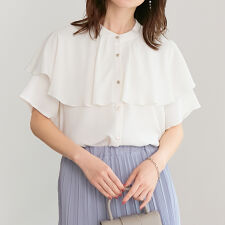 ケープデザインブラウス