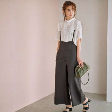 サロペットワイドパンツ ジーラ バイ リュリュ Geera 5211 ファッション通販 マルイウェブチャネル