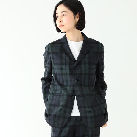 BEAMS BOY ／ ポリエステル ウール 3ボタン ブレザー 